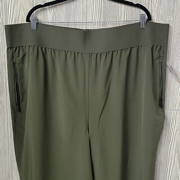 Torrid Happy Camper Olive Green Walking Pant Womens Plus Size 4X NWT - Picture 2 of 12
